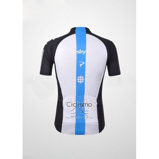 Sky Ropa Ciclismo Culotte Corto 2012 Mangas Cortas Negro y Azul